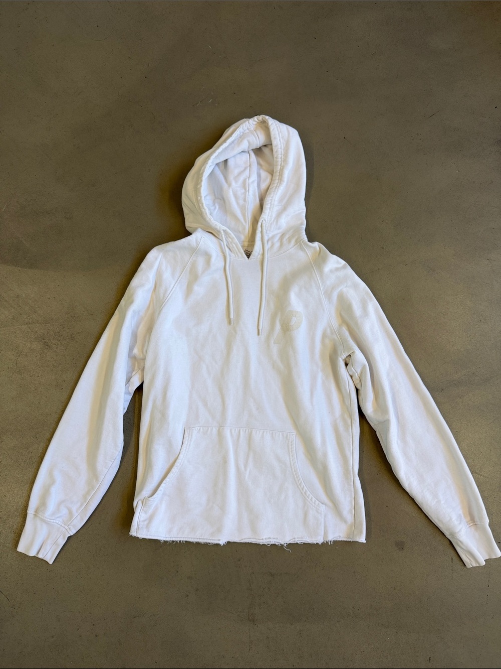 PALACE White Hoodie with Black Tri-Ferg Print